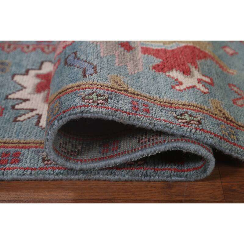 All-Over Oushak Oriental Area Rug Hand-Knotted Wool Carpet - 8'2"x 9'10"