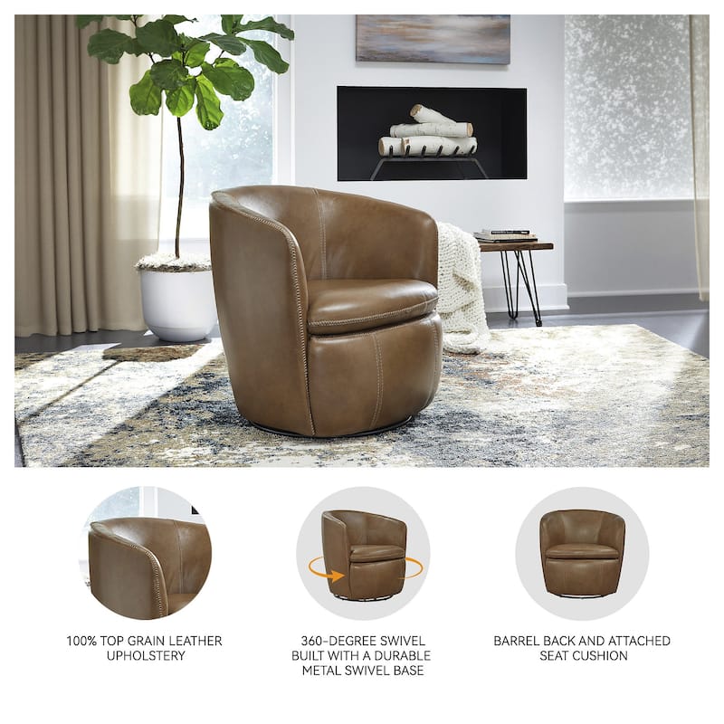 Signature Design by Ashley Kierreys Swivel Chair - 31.75"W x 28"D x 31.5"H