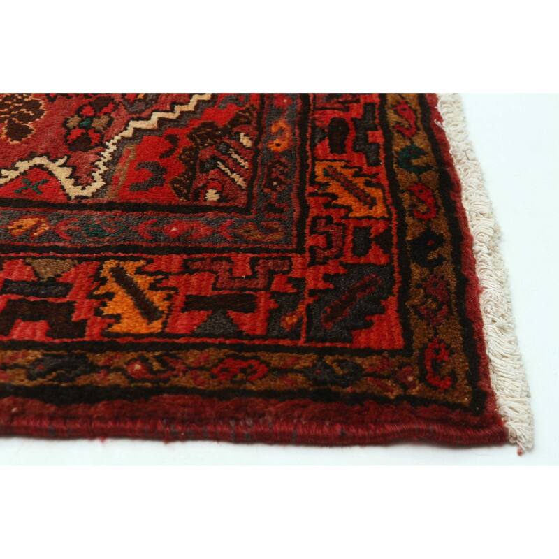 ECARPETGALLERY Hand-knotted Andelz Red Wool Rug - 3'7 x 6'7