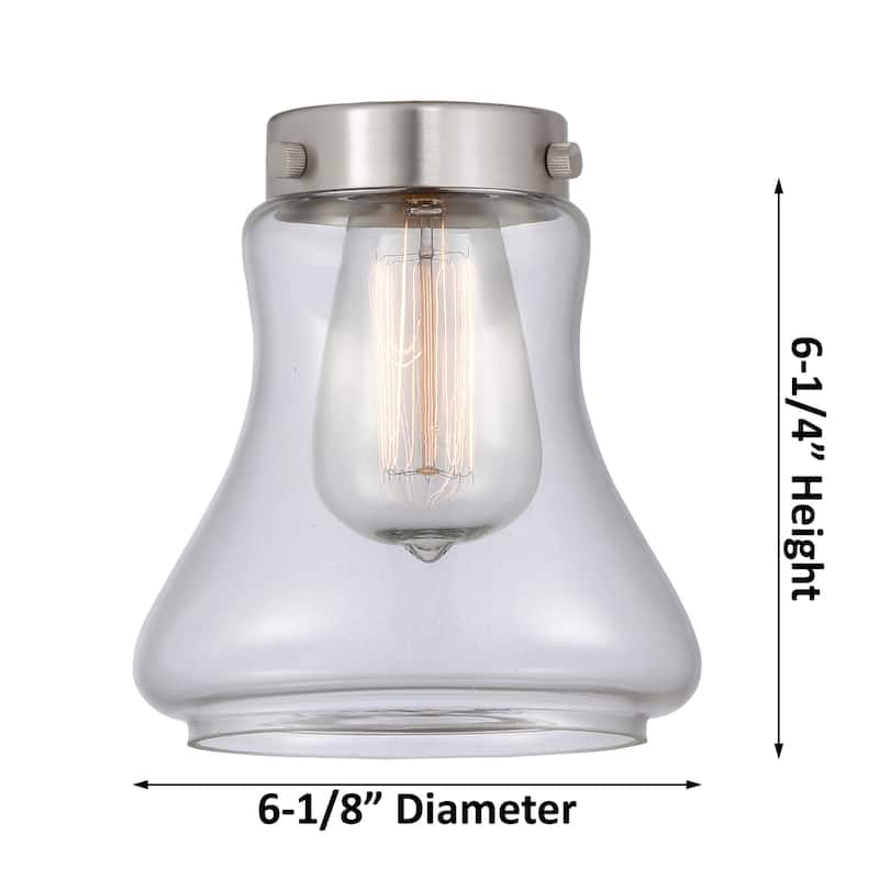 Innovations Lighting Bellmont 6" Wide Mini Pendant - Black Antique Brass / Seedy