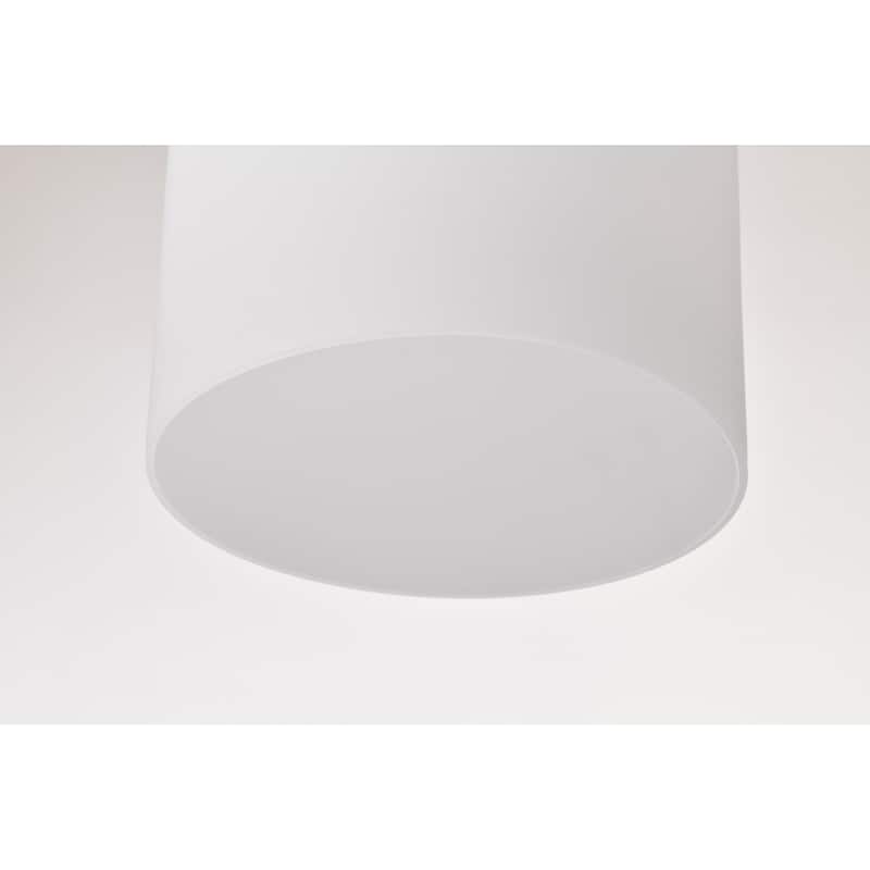 Warren 8 Inch Pendant Gun Metal with Satin White Glass - Gun Metal