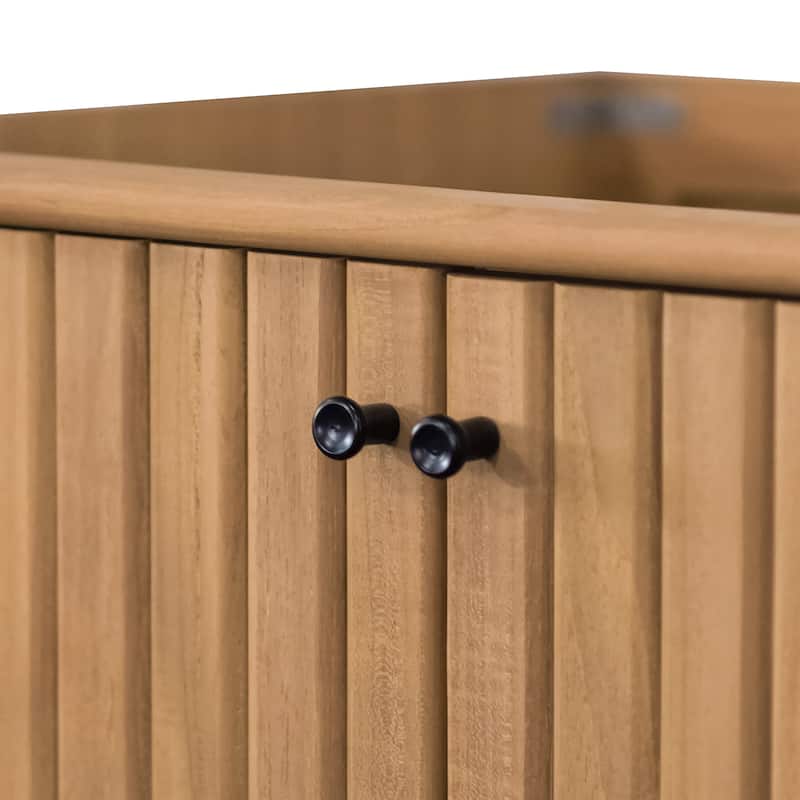 Avanity Parker Bathroom Vanity in Natural Teak with White Engineered Stone Top