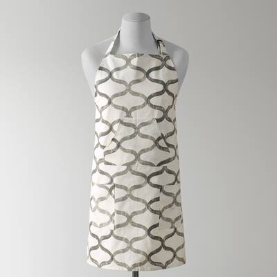 Exclusive Fabrics Illusions Printed Cotton Apron - 27 X 34