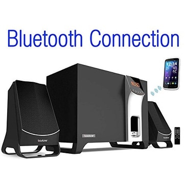 Boytone BT-3107F, Wireless Bluetooth 2.1 Multimedia Speaker System, FM Radio, Remote, Aux Port, USB/SD, Home Theater