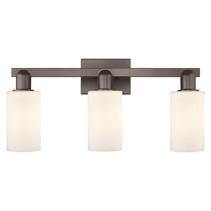 Innovations Lighting 716-3W-11-23 Clymer Vanity Clymer 3 Light 23" - Oil Rubbed Bronze / Matte White