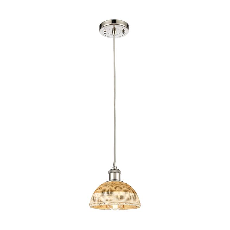 Innovations Lighting Endless Possibilities Ballston - Bristol Natural II - 1 Light 8" Cord Hung Mini Pendant - Polished Nickel