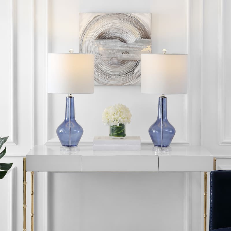 SAFAVIEH Lighting Bozhanka 24" Table Lamp - 11"x11"x24" - 11Wx11Dx24H