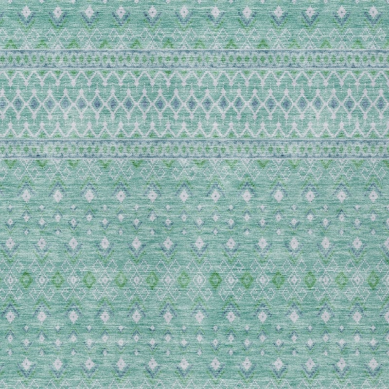 HomeRoots Tribal Transitional Rectangle Outdoor Rug