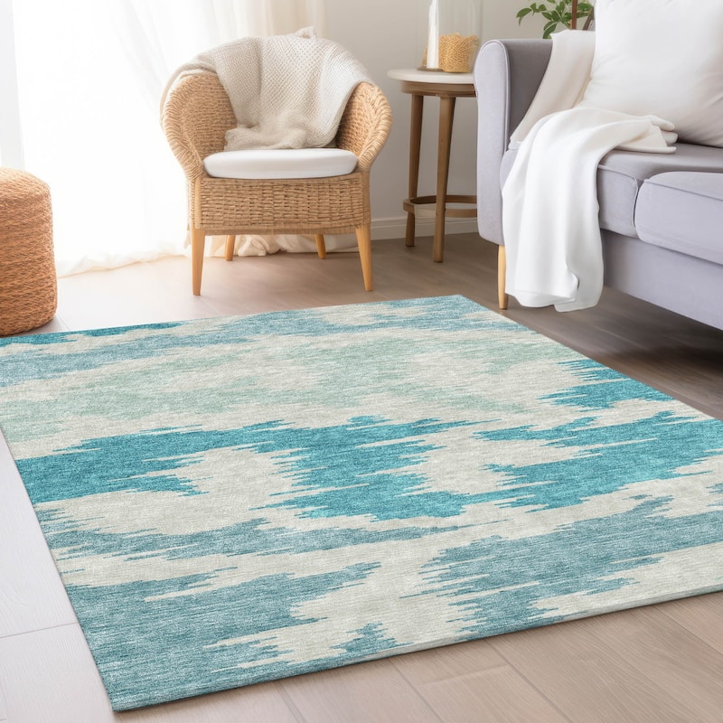 Machine Washable Indoor/ Outdoor Chantille Global Boho Rug
