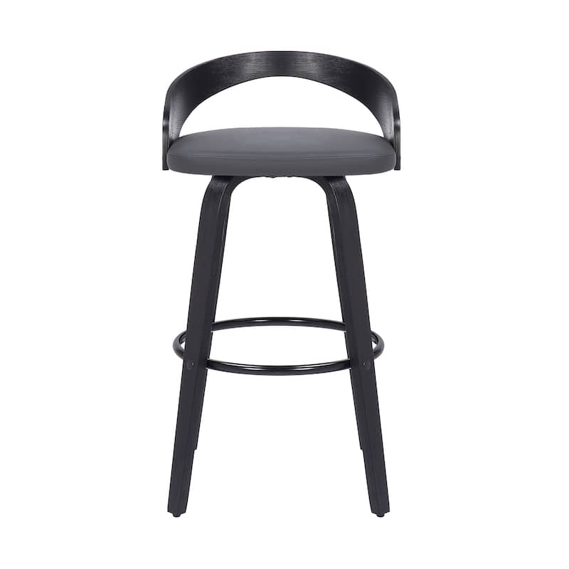 Carson Carrington Solavagen Mid-Century Modern Swivel Counter or Bar Stool