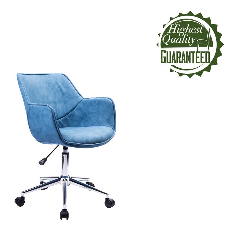 Porthos Home Xen Adjustable Office Chair, Microfiber, Chrome Base