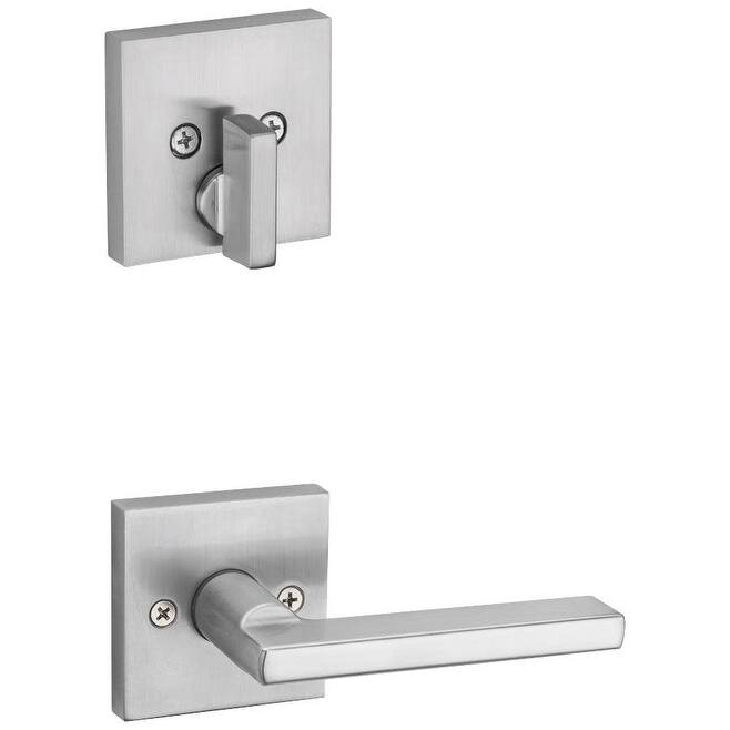 Kwikset 971HFLSQT Halifax Lever Keyed Entry Handleset Interior Pack