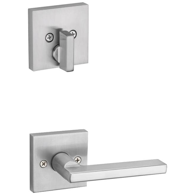 Kwikset 971HFLSQT Halifax Lever Keyed Entry Handleset Interior Pack