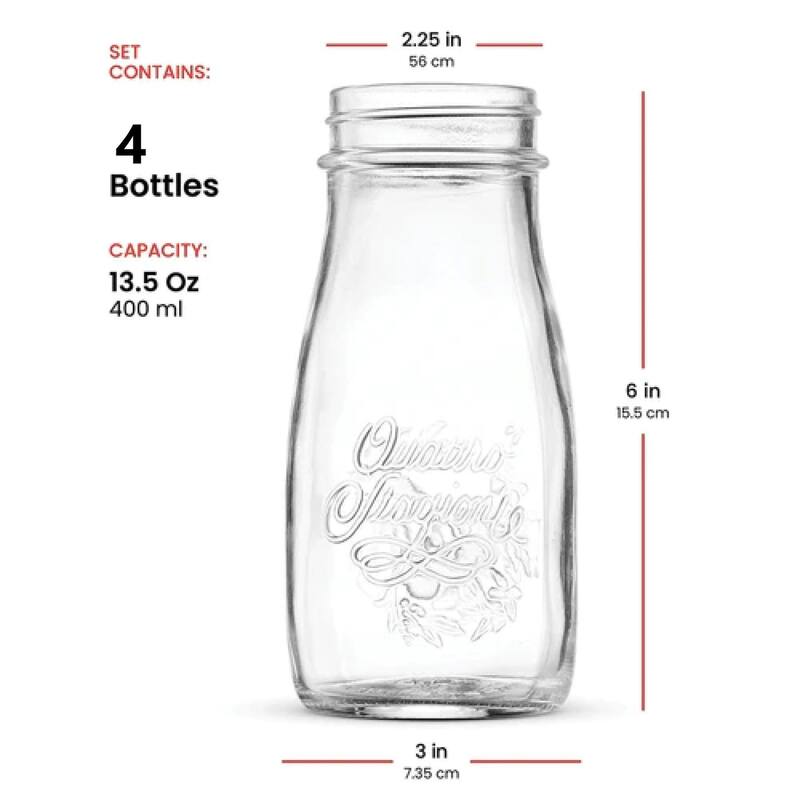 Bormioli Rocco Quattro Stagioni Bottle, 6.75 Oz. (Set of 4)