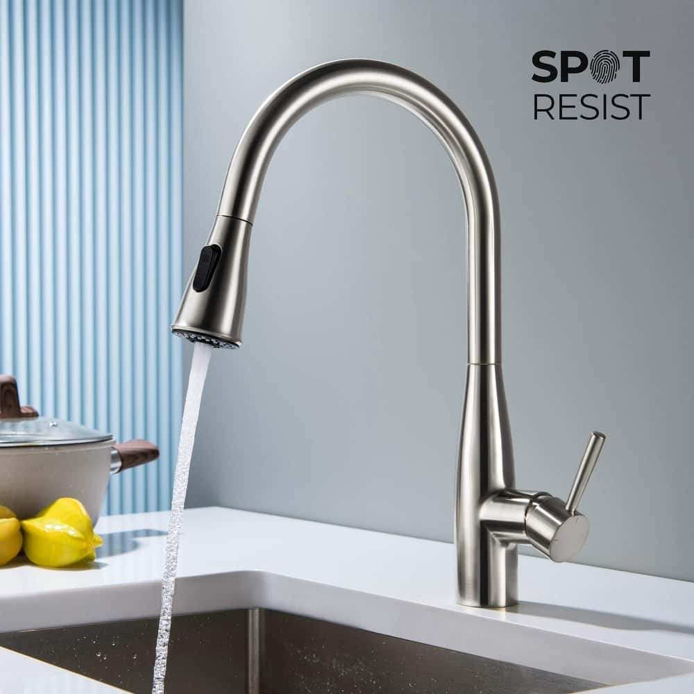 Bari-T Single Handle Pull Down Kitchen Sink Faucet