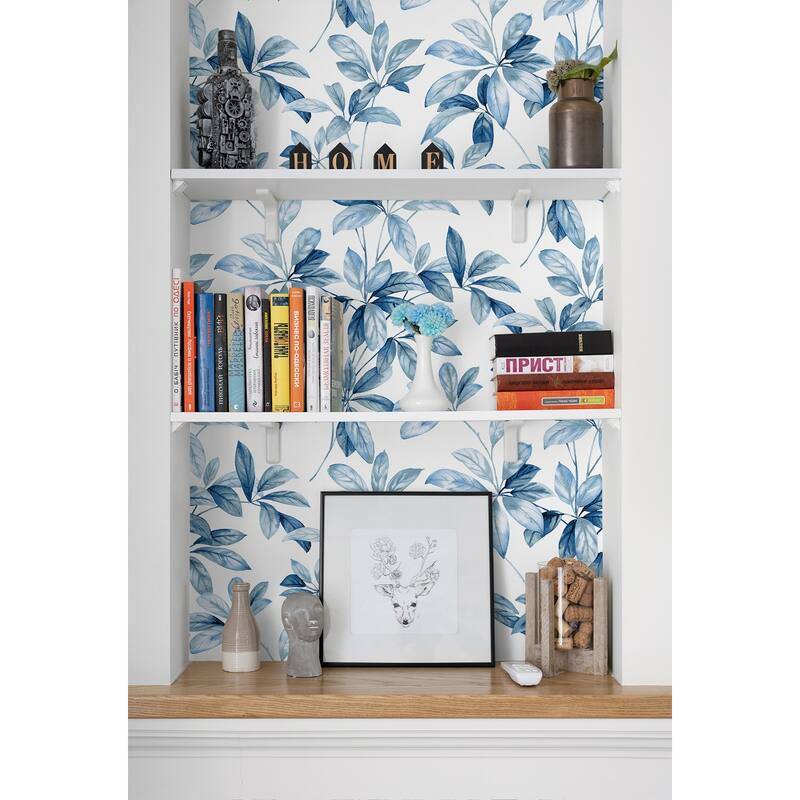 NextWall Leaf Trail Peel and Stick Wallpaper