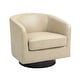 preview thumbnail 55 of 143, Modern 360°Swivel Accent Chairs Barrel Armchairs