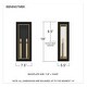 preview thumbnail 5 of 3, Bourbon 2-Light Matte Black Outdoor Wall Lantern