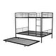 preview thumbnail 4 of 47, Multifunctional Full over Full Metal Bunk Bed With Trundle,Save Space or Split Into 2 Beds