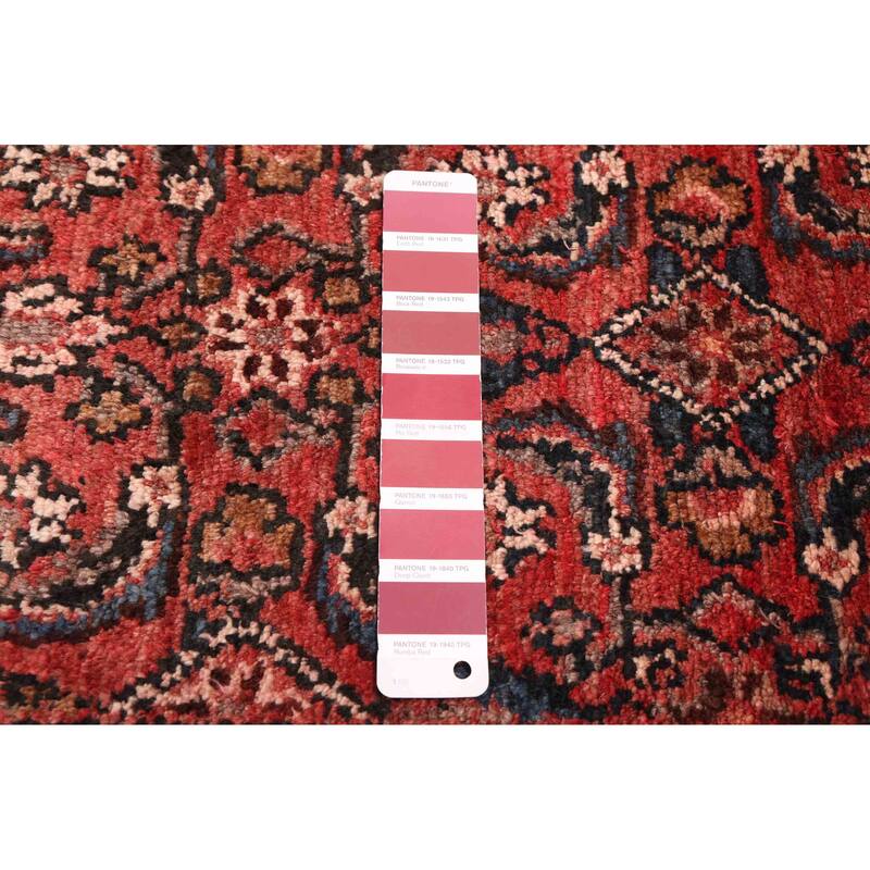 ECARPETGALLERY Hand-knotted Andelz Red Wool Rug - 3'5 x 13'5