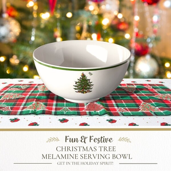Spode Christmas Tree Melamine Serving Bowl - 11