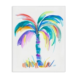 Stupell Brushed Palm Tree Canvas Wall Art Design By Julie DeRice - Bed ...