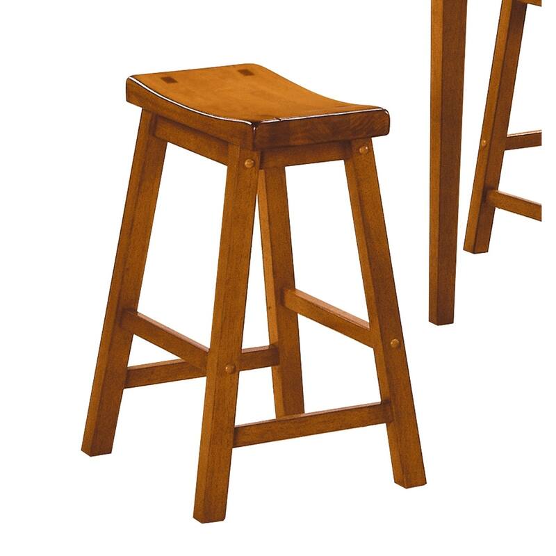 29-inch Bar Height Stools 2pc Set - Oak