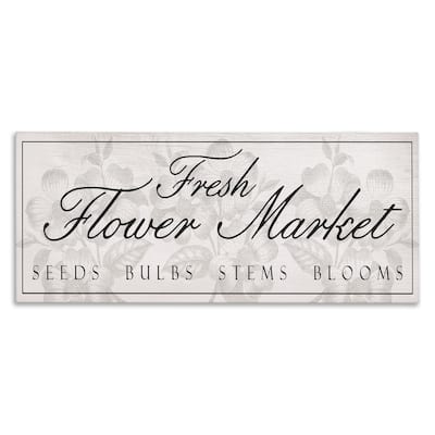 Stupell Vintage Fresh Flower Market Canvas Wall Art Design By Lil' Rue