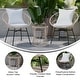 preview thumbnail 3 of 22, Indoor/Outdoor Rattan Rope Bistro Set, Glass Top Table & Cushions