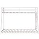 preview thumbnail 15 of 15, Classic Twin over Full Square Metal Bunk Bed With Exchangeable Ladder and Sturdy Construction