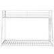 preview thumbnail 6 of 8, Twin over Full Metal Bunk White for Kids and Adult, Low Profile and Easy Climbing with Stable Ladder