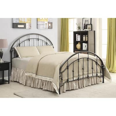 Juneau Transitional Dark Bronze Metal Bed