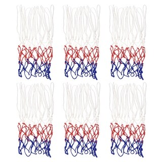 6Pcs 18.5" Basketball Net Replacement, PP Basketball Hoop Net