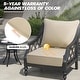 preview thumbnail 2 of 6, 24"x 24" Outdoor Premium Deep Seat Sunbrella Cushion Set Chair Cushion