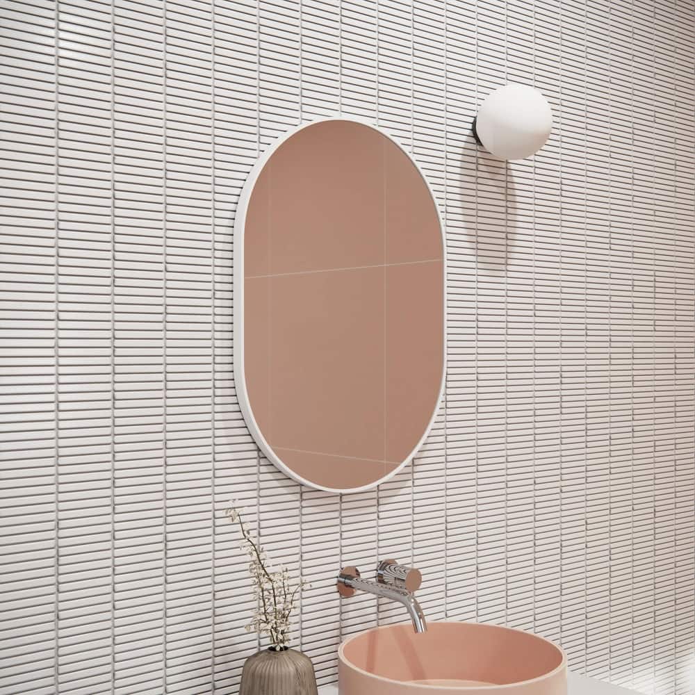 Glass Warehouse SF-PL-20X28 Inara 20" W x 28" H Contemporary Oval