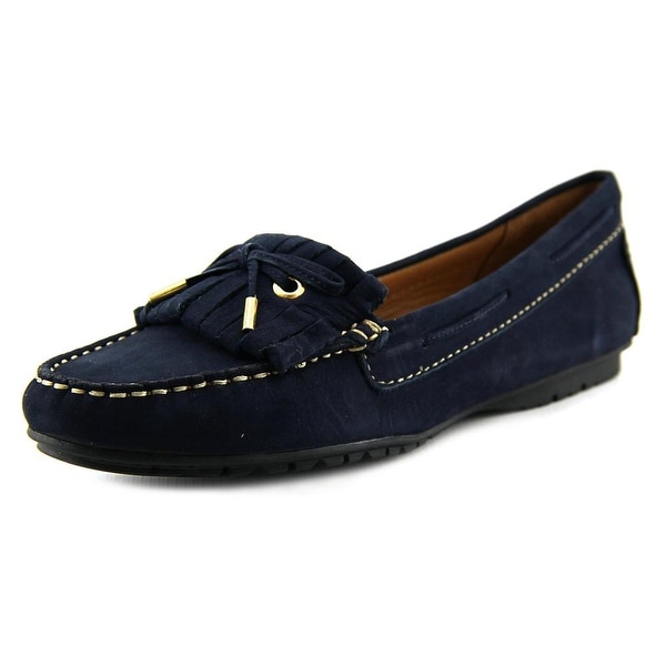 Sebago Meridian Kiltie Women Round Toe Suede Blue Loafer