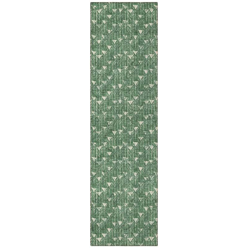 Alsifi Sleek Geometric Weather Resistant Timeless Fusion Outdoor Rug