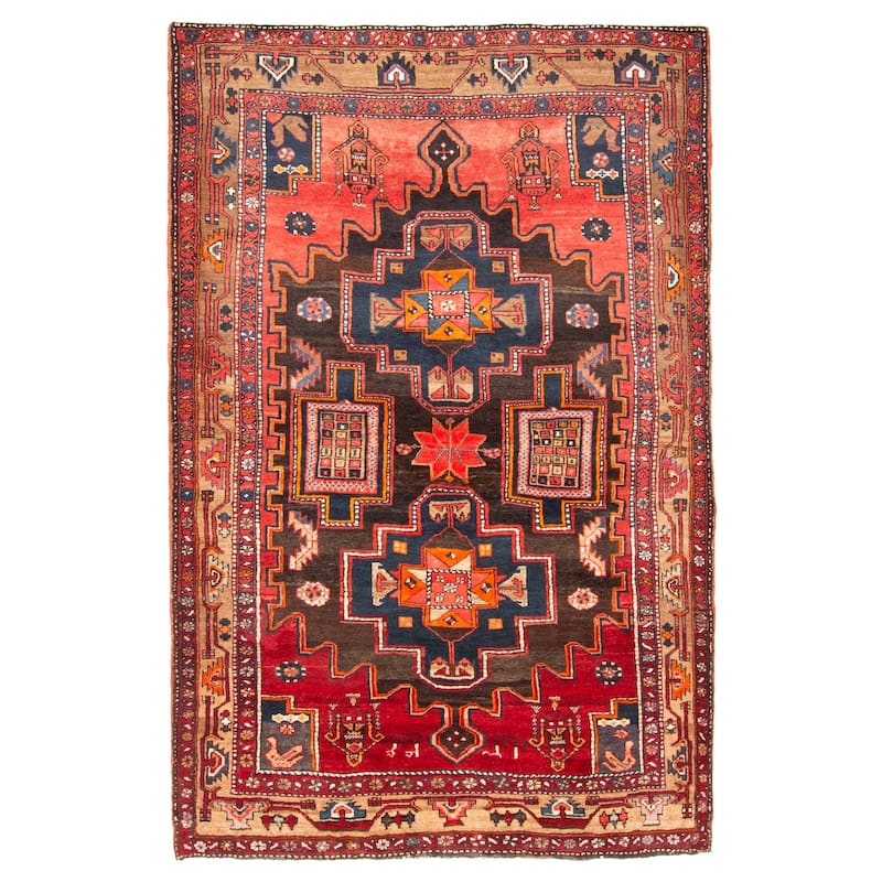 ECARPETGALLERY Hand-knotted Konya Anatolian Brown Wool Rug - 5'2 x 8'0