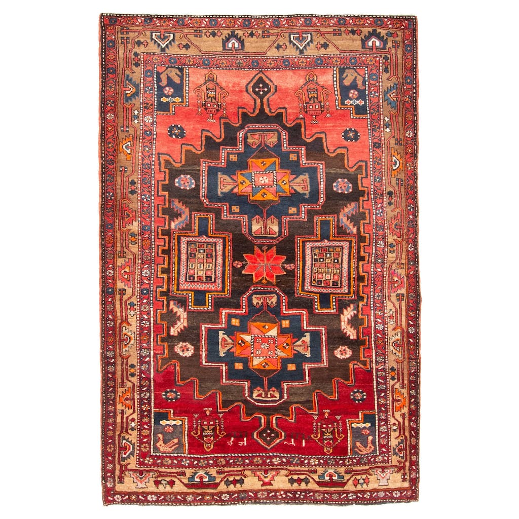 ECARPETGALLERY Hand-knotted Konya Anatolian Brown Wool Rug - 5'2 x 8'0