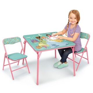 Princess Girls Folding Table & Chairs Set for Kids and Toddlers 36