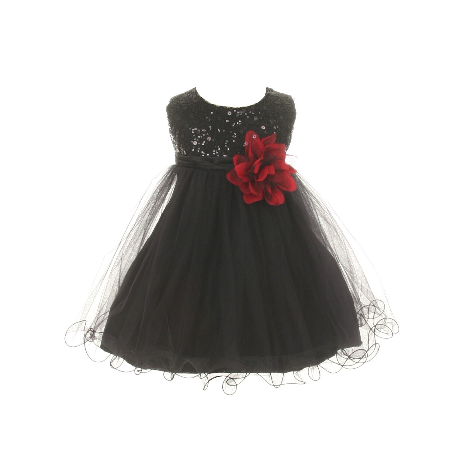 little girl black tulle dress