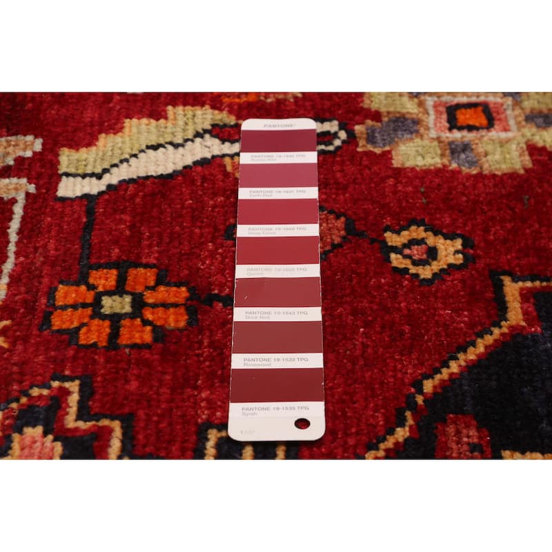 ECARPETGALLERY Hand-knotted Andelz Red Wool Rug - 4'9 x 7'4