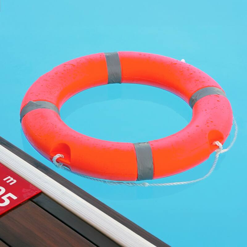 Pool Floation Life Ring Buoy with Rope - Adult - 28"
