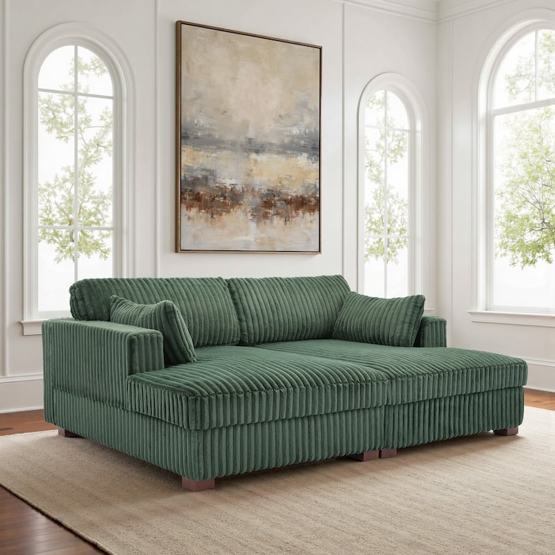 UIXE Modern Oversized Modular Sectional Sofa Couch - 83" W x 64.9" D x 34.5"H
