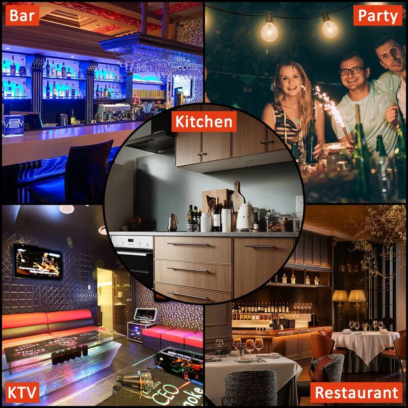 2-Step Lighted Liquor Bottle Display Shelf with Remote APP Control
