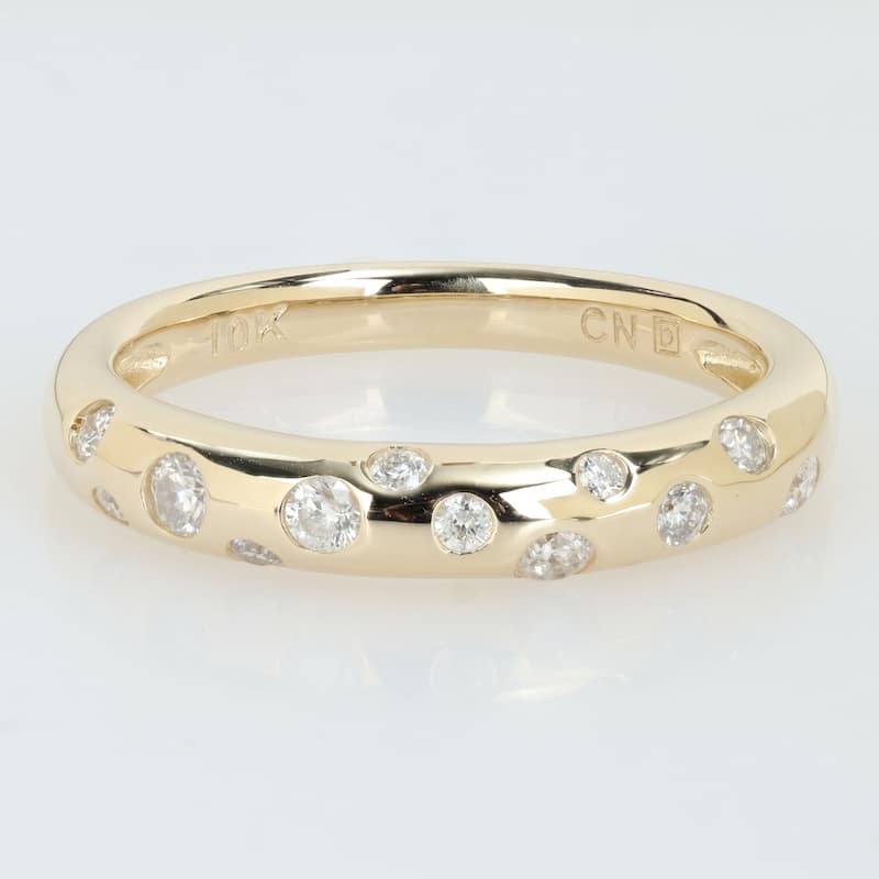 Miadora 1/3ct TW Diamond Band in 10k Yellow Gold