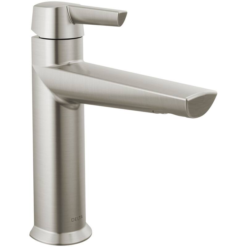 Delta Galeon 1.2 GPM Single Hole Bathroom Faucet Less Drain Assembly - Lumicoat Stainless