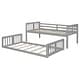 preview thumbnail 11 of 26, Twin Bunk Bed with Ladder and Solid Wood Frame, 250lb Capacity, No Box Spring Needed