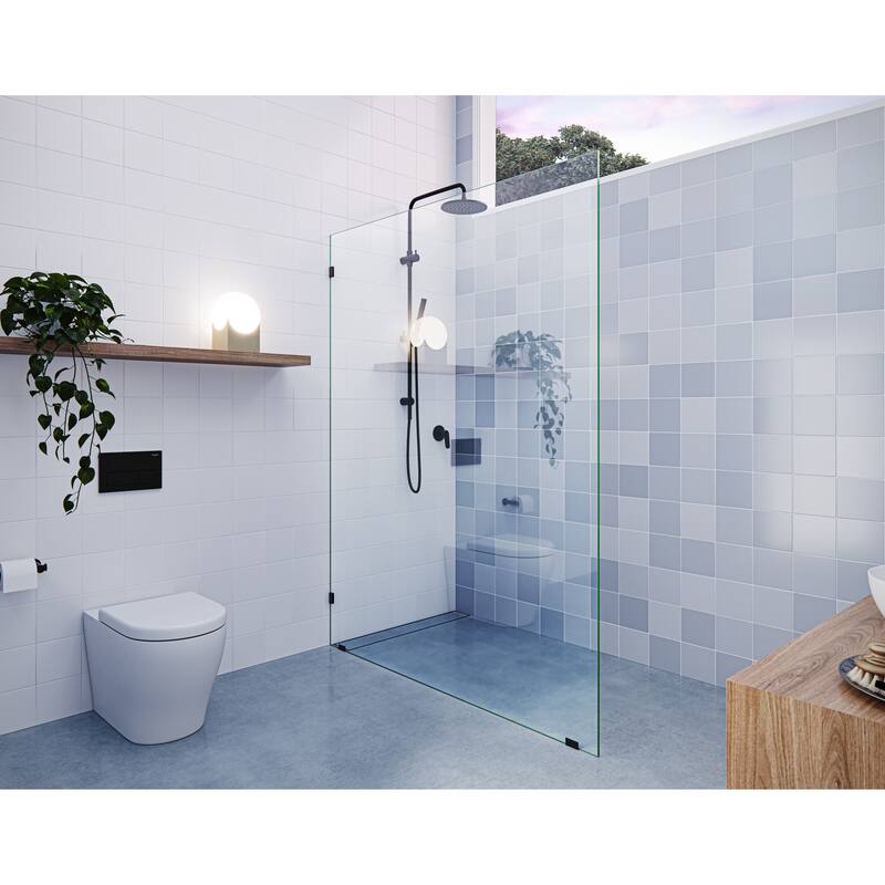 Glass Warehouse 78" x 60" Frameless Shower Door - Single Fixed Panel