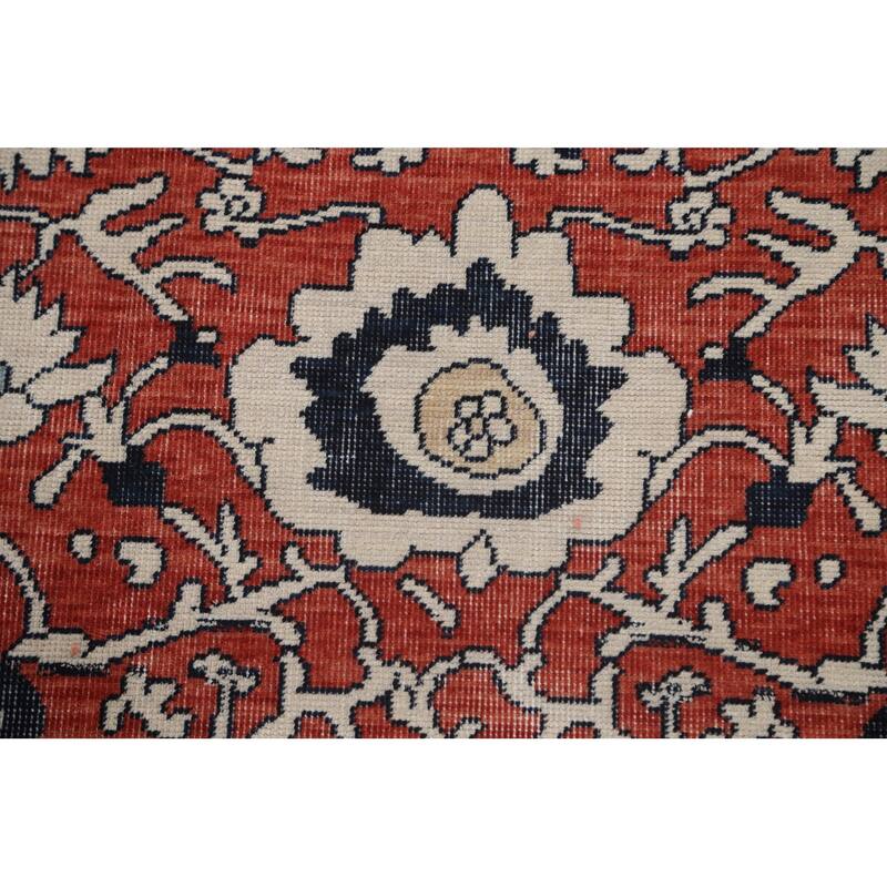 Floral Sultanabad Ziegler Turkish Oriental Wool Area Rug Hand-knotted - 9'9" x 13'0"
